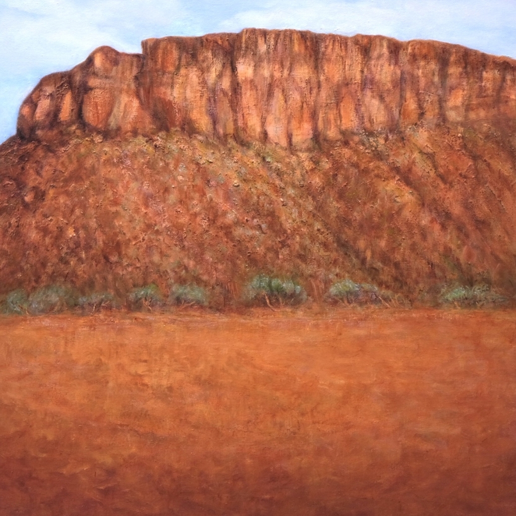 Kennedy Range Claypan oil on canvas Sue Helmot Australian landscape painter Western Australian Outback