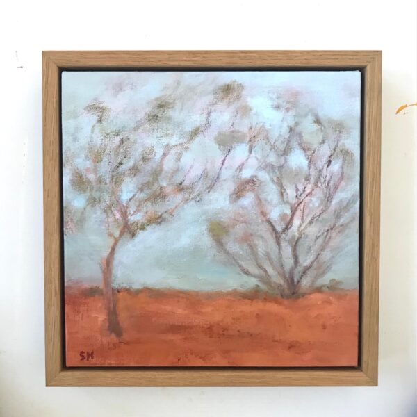 Bush Whispers oil painting of the Australian Bush by Australian artist Sue Helmot